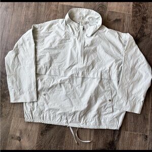 Eileen Fisher Women’s L Light Blue Lightweight Quarter Zip Windbreaker Jacket